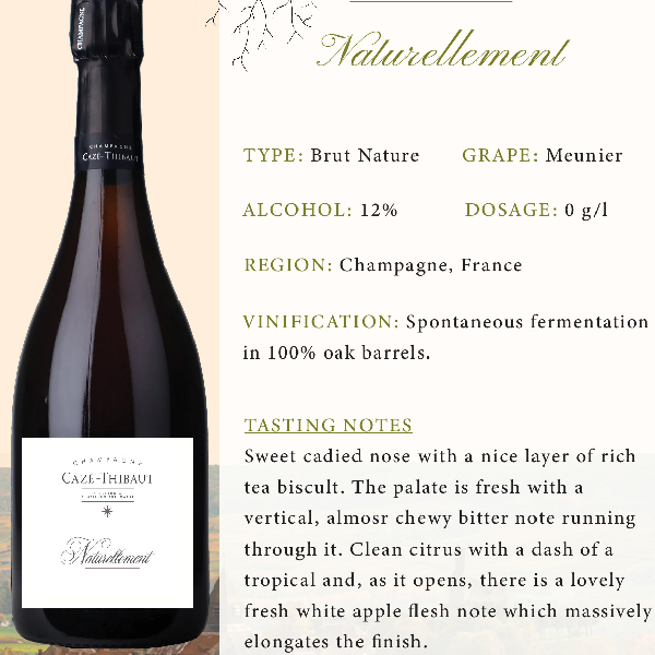 NV Champagne Caze - Thibaut Naturellement Brut Nature