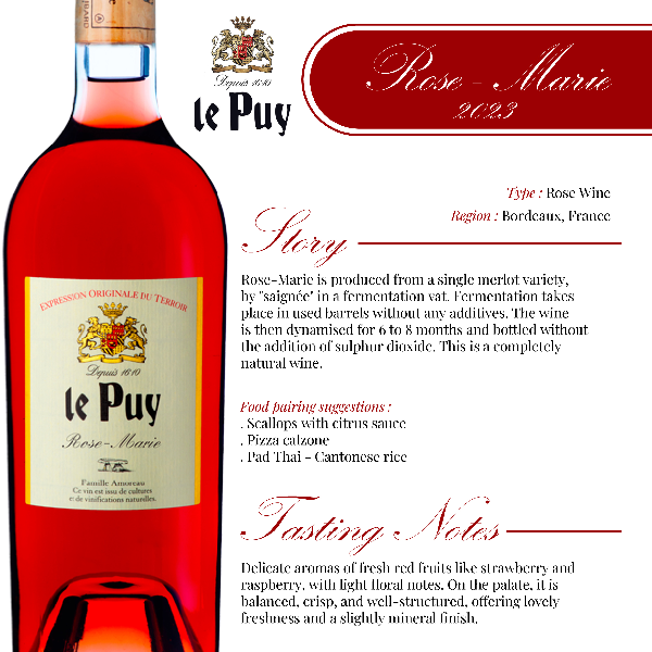 2023 Chateau Le Puy Rose-Marie