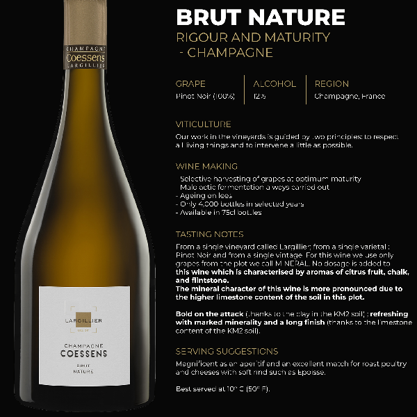NV Champagne Coessens Largillier Brut Nature