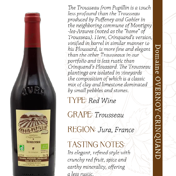 2022 Domaine Overnoy-Crinquand Trousseau