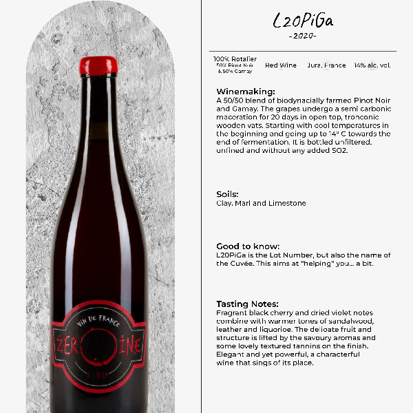 2020 Zeroine Pinot Noir-Gamay-L20PiGa